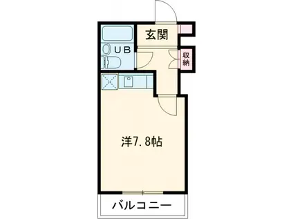 ベルハウス井野Ⅰ(ワンルーム/3階)の間取り写真