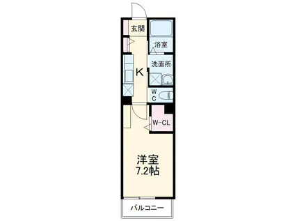 ETOILE MIHARA(1K/1階)の間取り写真