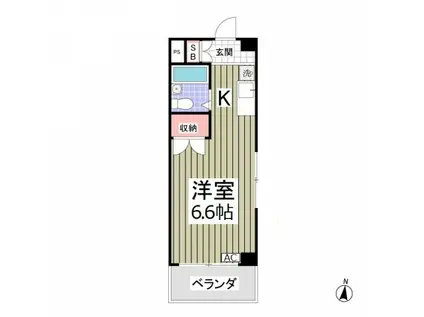 アネックス和総(ワンルーム/3階)の間取り写真