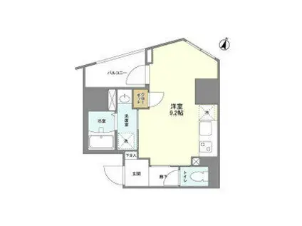 イルリッシュ西中島ILE RICHE NISHINAKAJ(ワンルーム/4階)の間取り写真