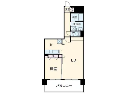 LA.PRYLE新横浜(1LDK/10階)の間取り写真