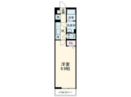 リブリ・マサジコート(1K/1階)の間取り写真