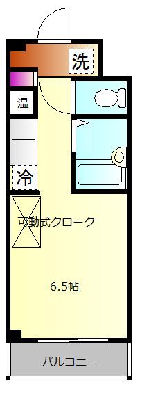 ラグゼナ本厚木(1K/5階)の間取り写真