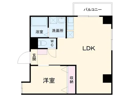 レガーロ石川町(1LDK/5階)の間取り写真