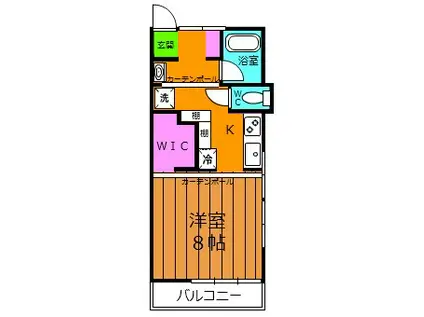 竹中コーポ(1K/1階)の間取り写真