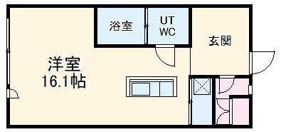 コレクション名駅Ⅲ(ワンルーム/6階)の間取り写真