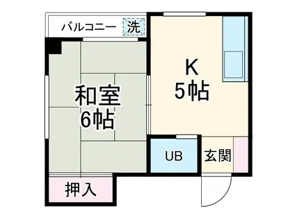 栄マンション(1K/4階)の間取り写真