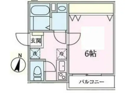 ウエストガーデン武里(1K/3階)の間取り写真