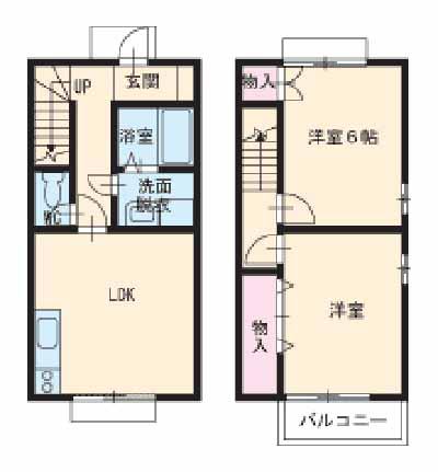 ｂｏｎｈｅｕｒ(2LDK)の間取り写真
