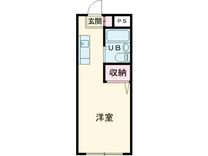 田所コーポA(1K/2階)の間取り写真