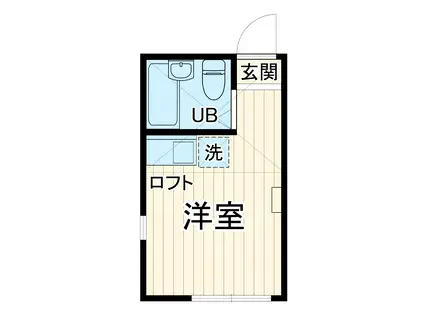 ユナイト横浜ファーストブランチ(ワンルーム/2階)の間取り写真