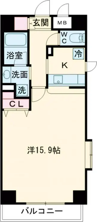 パレステュディオときわ台 4階階 間取り