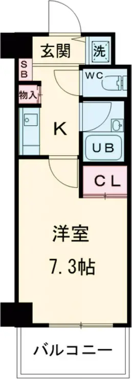 ベジフル北新宿弐番館 6階階 間取り