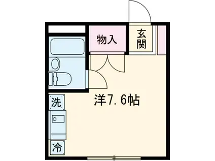 シャトレ八王子(ワンルーム/1階)の間取り写真