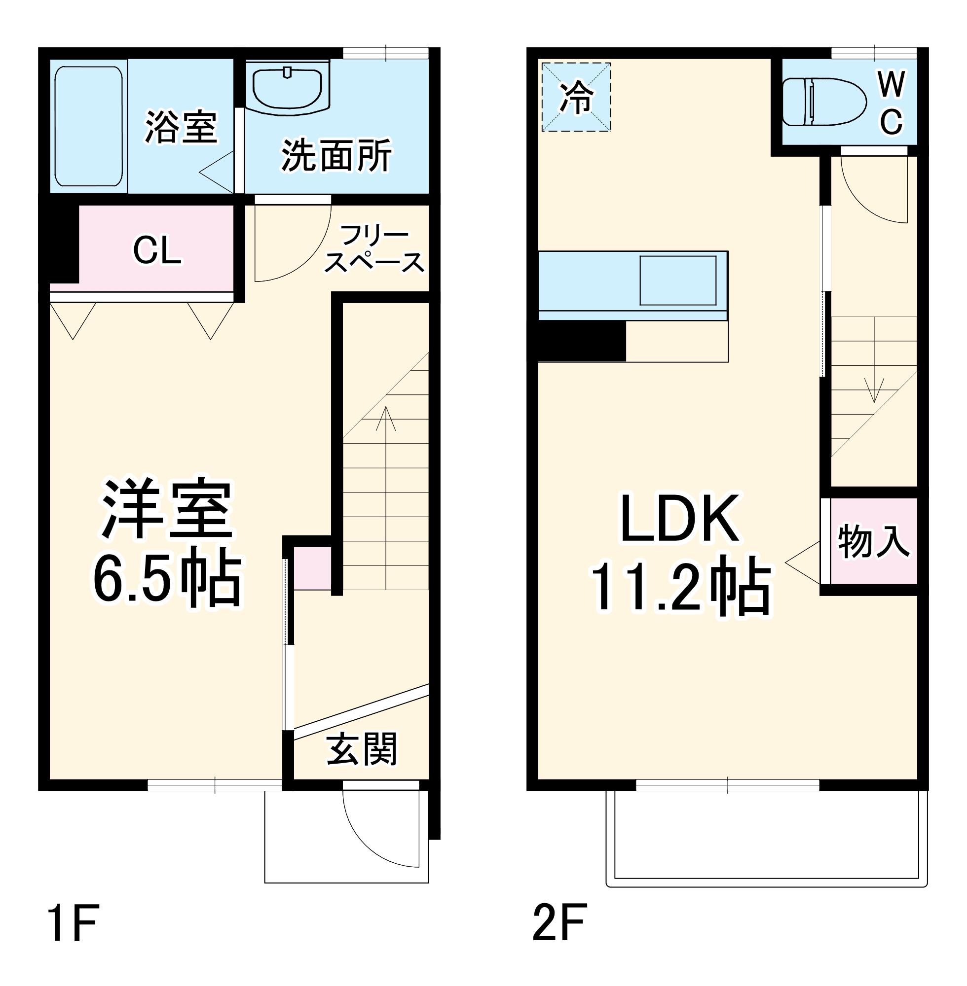 Maisonette park 霞浦(1LDK)の間取り写真