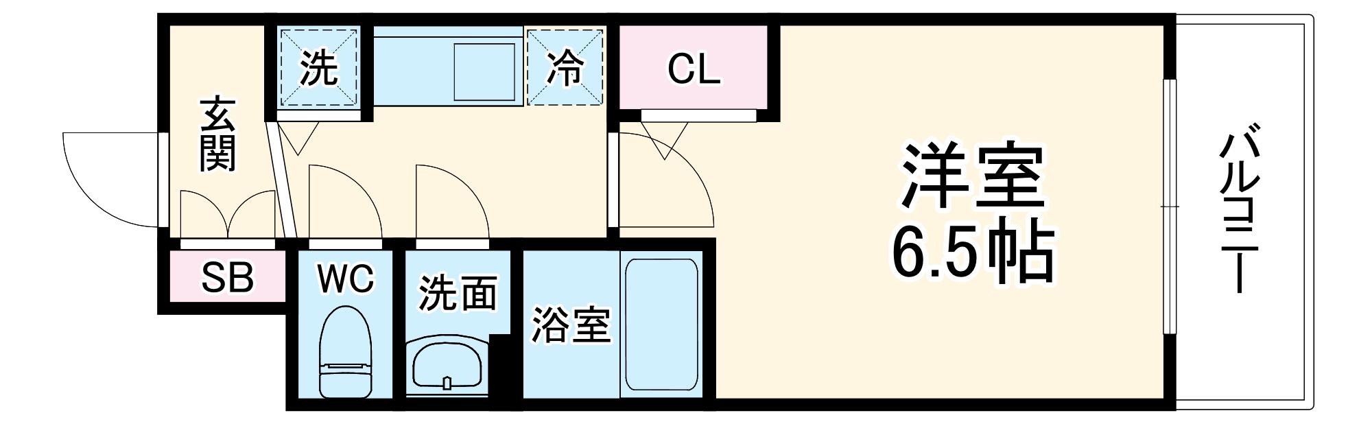 プレサンス梅田北オール(1K/5階)の間取り写真