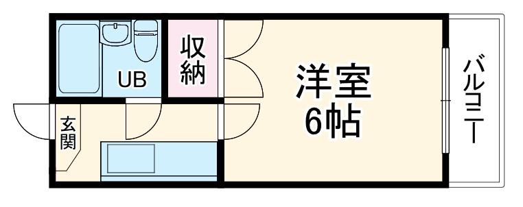 ローレルハイツ富士富(1K/5階)の間取り写真