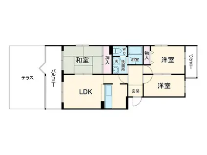 アルタカーサ A(3LDK/4階)の間取り写真