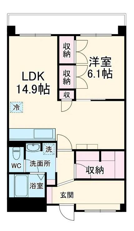 ローズガーデン 1階階 間取り
