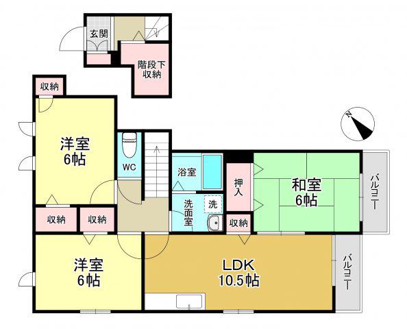 メゾン青山(3LDK)の間取り写真