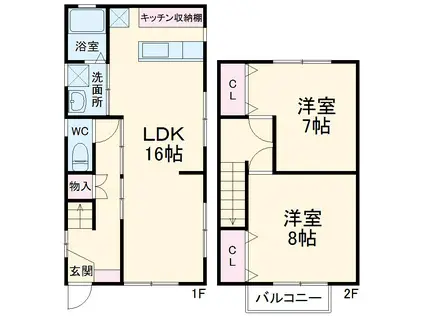 Ｒｅｆｉｎｏ(2LDK)の間取り写真