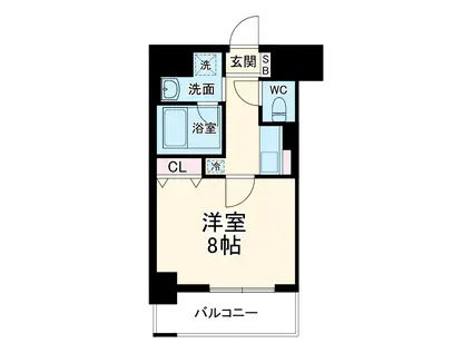 G-ⅠRESIDENCE(1K/3階)の間取り写真