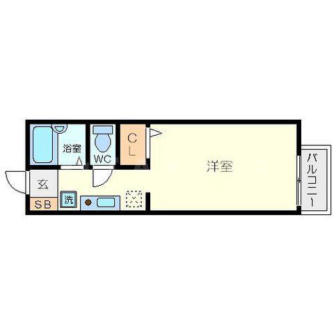 プリマベーラ(1K/1階)の間取り写真