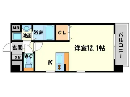 PRIMAVERA HILLS(ワンルーム/4階)の間取り写真