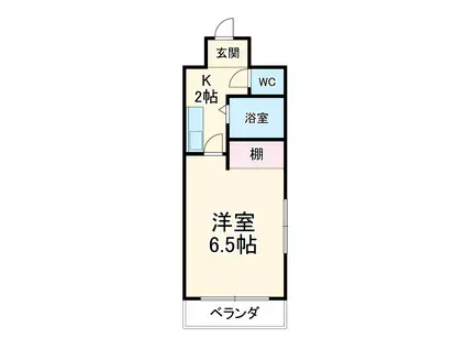 ルネッサンスワン(1K/3階)の間取り写真