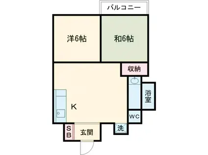 MAYビル(2K/2階)の間取り写真