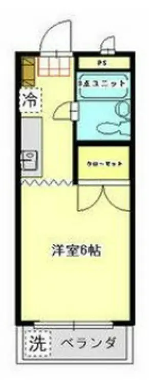 ハイライズ田中 3階階 間取り
