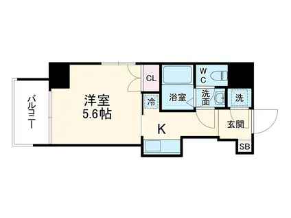 VERDE EBISU(1K/4階)の間取り写真