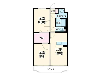 エル・ドラードⅡ(2LDK/1階)の間取り写真