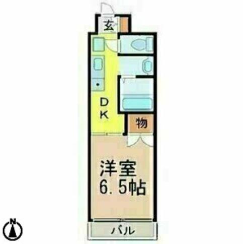 セントラル瑞穂(1DK/4階)の間取り写真
