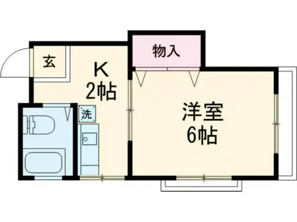 イシバシビル(1K/3階)の間取り写真
