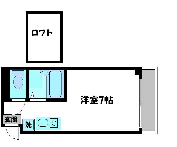 アーバン千里ビル(ワンルーム/4階)の間取り写真