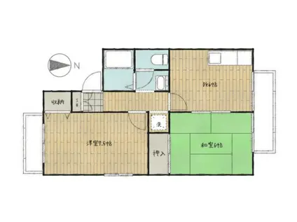 セジュール小原2(2DK/2階)の間取り写真