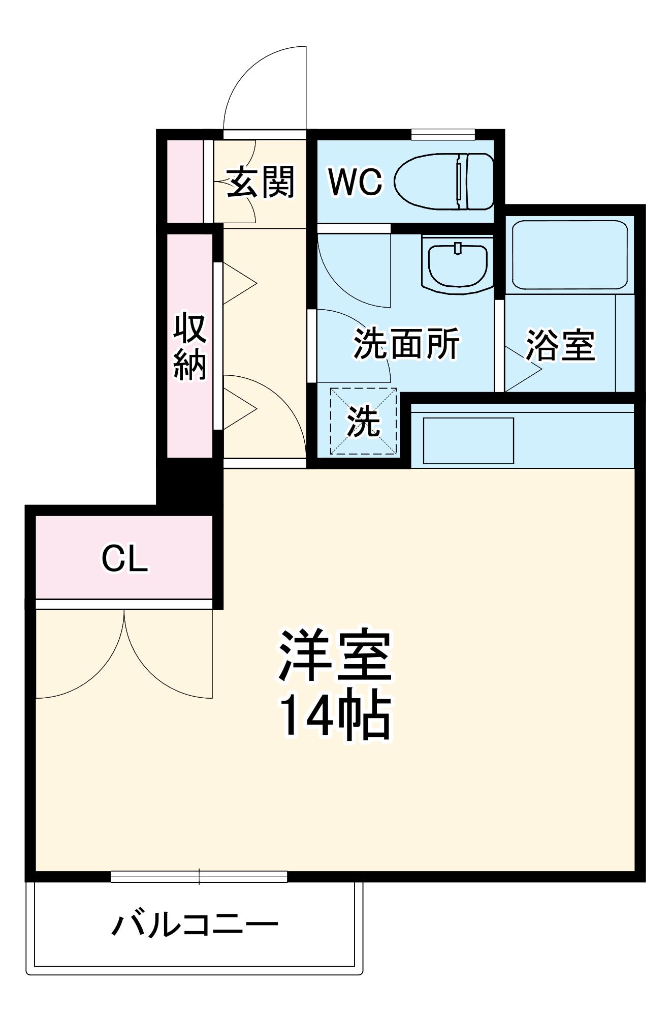 クレートメゾン土屋(ワンルーム/3階)の間取り写真