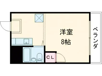 PRESTIGEつかはら(1K/4階)の間取り写真