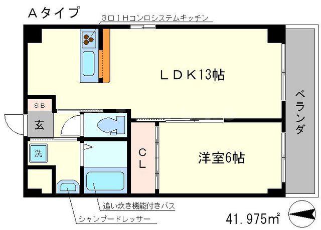THE MANOR HOUSE西院(1LDK/2階)の間取り写真