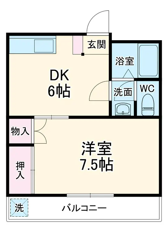 エルムハイツ 3階階 間取り