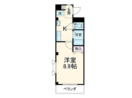 東海道本線 共和駅 徒歩29分 3階建 築24年(1K/2階)の間取り写真