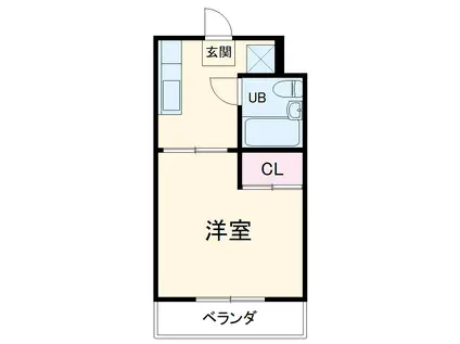 メゾン・エトワールⅠ(1K/2階)の間取り写真