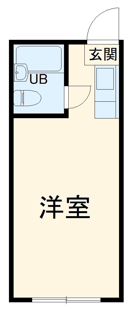 パレーシャル湘南館2(ワンルーム/2階)の間取り写真