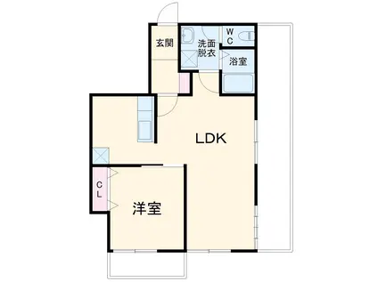 無添加TSUNAGU(1LDK/3階)の間取り写真