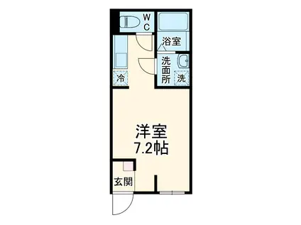 ボヌール行徳(1K/1階)の間取り写真