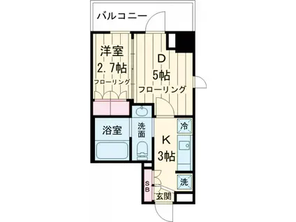 SUNFLOWER GARDEN(2K/3階)の間取り写真