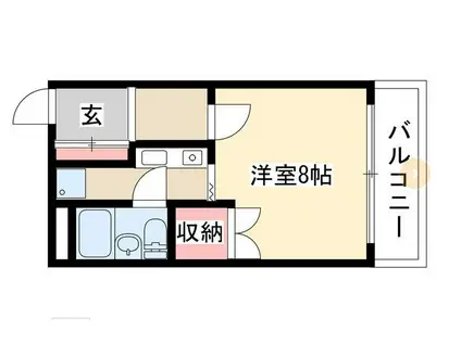 エスポア瑞穂(1K/4階)の間取り写真