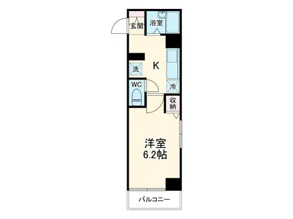 GREEN SQUARE志木(1K/5階)の間取り写真