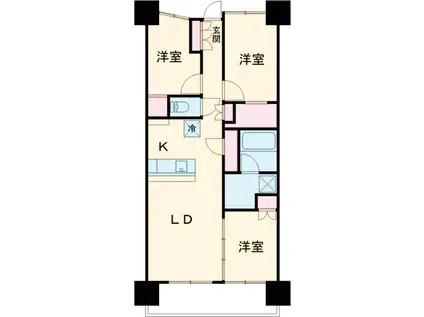 シティテラス東陽町(3LDK/15階)の間取り写真
